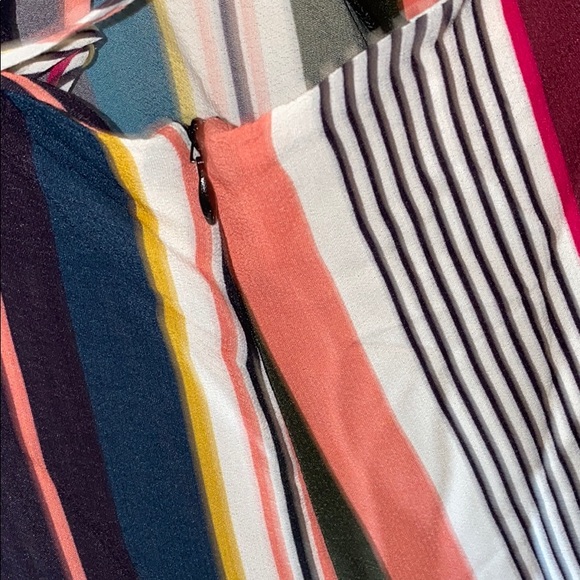 Multi-color stripe jumpsuit - Picture 5 of 6